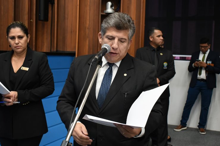 Deputado Lidio Lopes durante sessão ordinária; parlamentar é o autor da proposta/Foto: Luciana Nassar