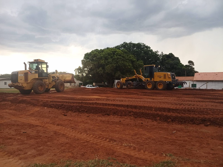 Terreno onde será construída a quadra (Foto: Divulgação)