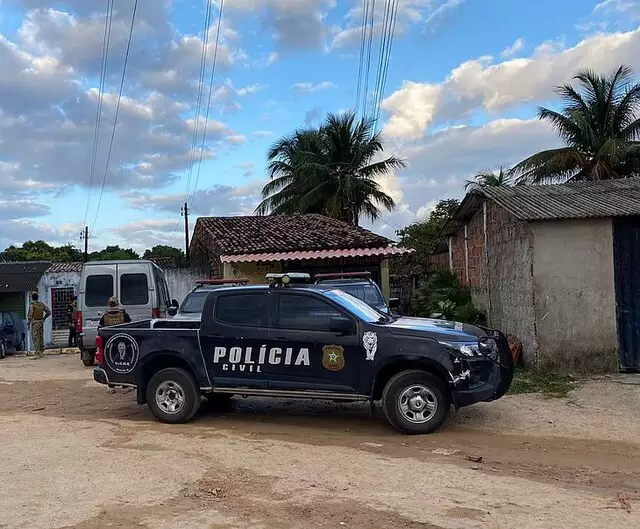 Equipes da Polícia Civil de Alagoas durante o cumprimento do mandado (Foto: Divulgação | PCAL) - CREDITO: CAMPO GRANDE NEWS
