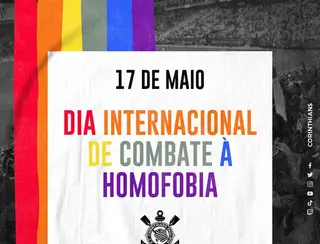 Corinthians é criticado por tirar cor verde da bandeira LGBTQIA+ em post sobre o Dia Contra a Homofobia 