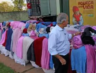 Governo do Estado inicia distribuição de 80 mil cobertores-Sidrolândia Recebera 1887 para aquecer população carente
