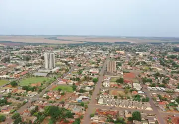 Vista aérea de Sidrolândia, cidade onde o crime aconteceu (Foto: Divulgação | Prefeitura de Sidrolândia) 