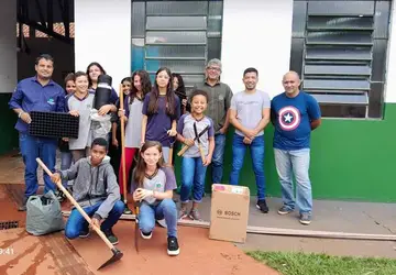 Projeto em parceria garante viveiro de mudas para Escola Municipal do Capão Bonito I (Foto: Divulgação)