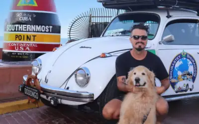 Influenciador brasileiro que viajava com cão Shurastey morre em acidente de carro nos EUA